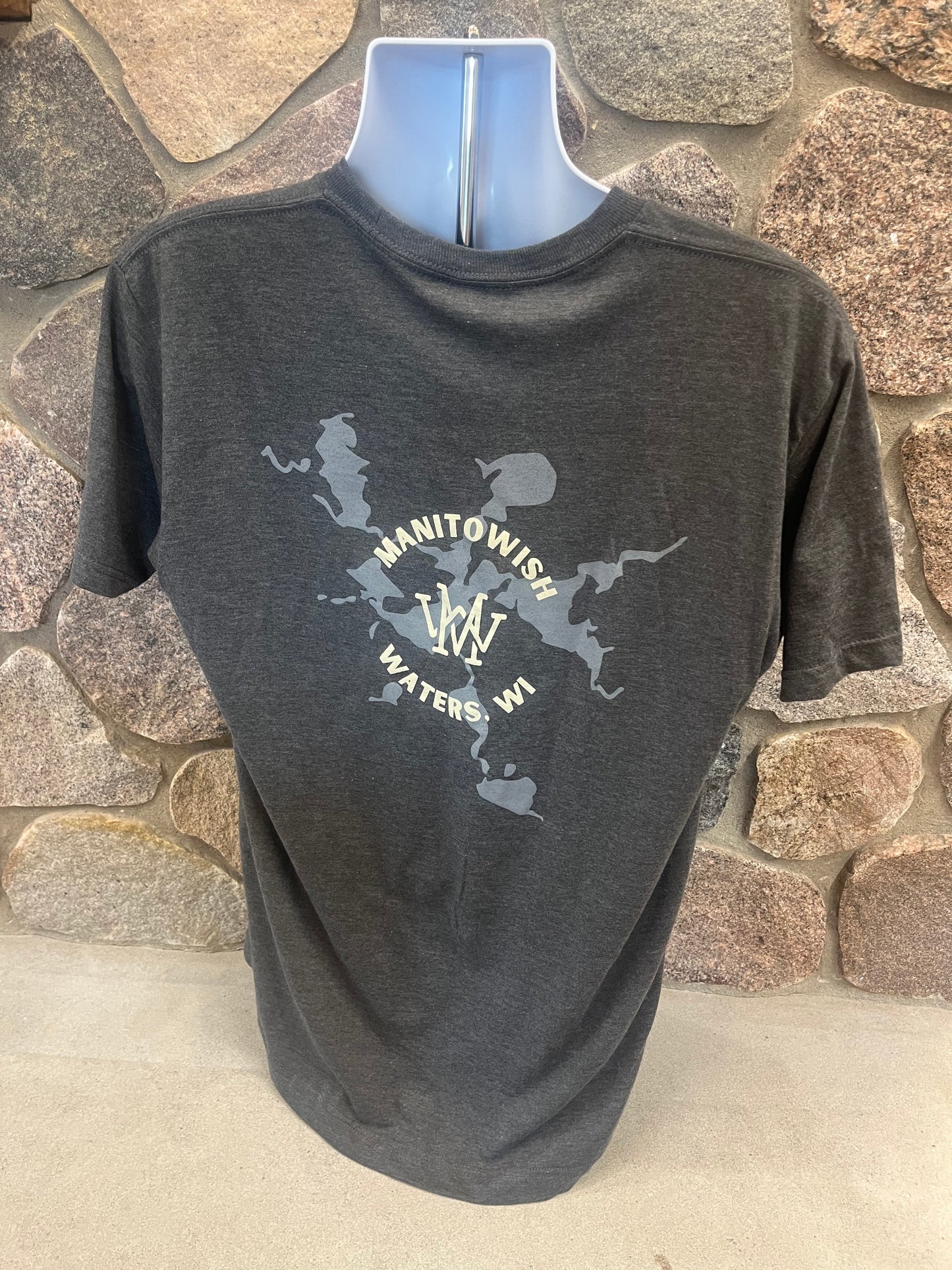 Manitowish Chain Lakes Tee - Charcoal