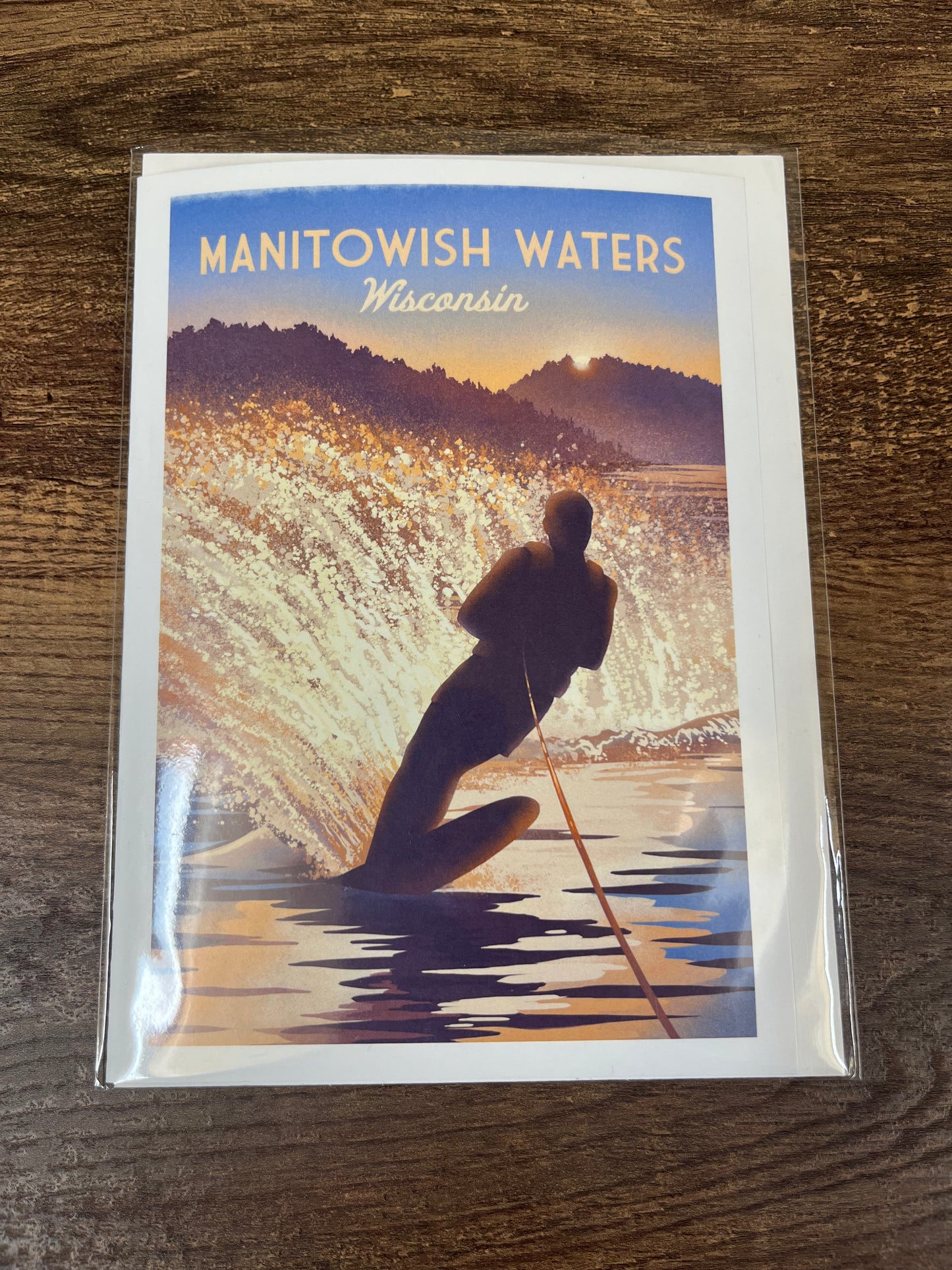 Greeting Card - Water Skiing