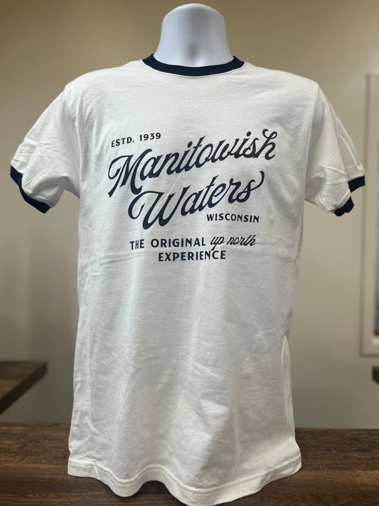 Camp T-Shirt - White/ Navy