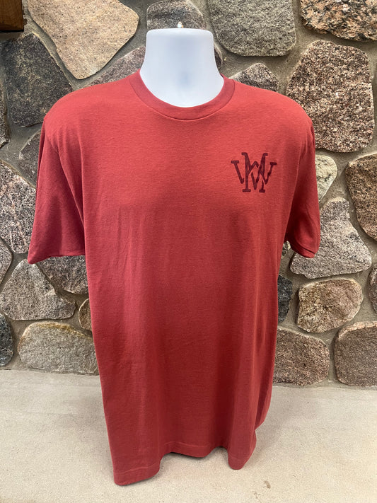 Manitowish Chain Lakes Tee - Cranberry